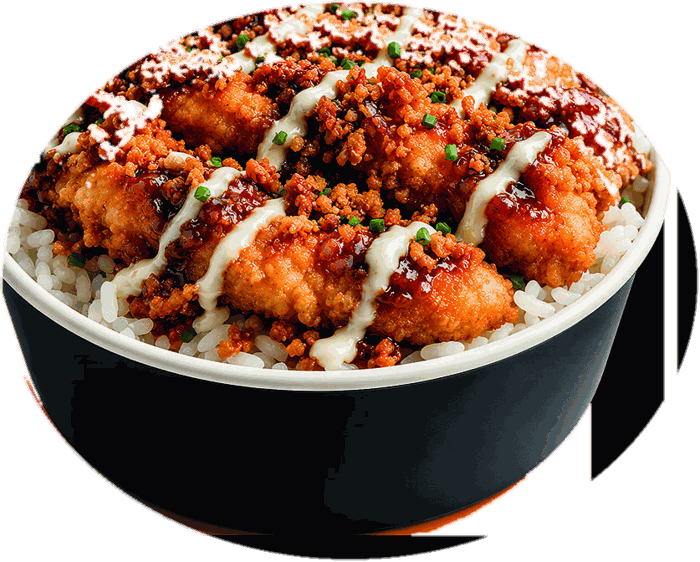 Crousty Box : tenders croustillants sur riz