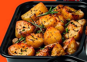 Barquette de potatoes rôties aux herbes