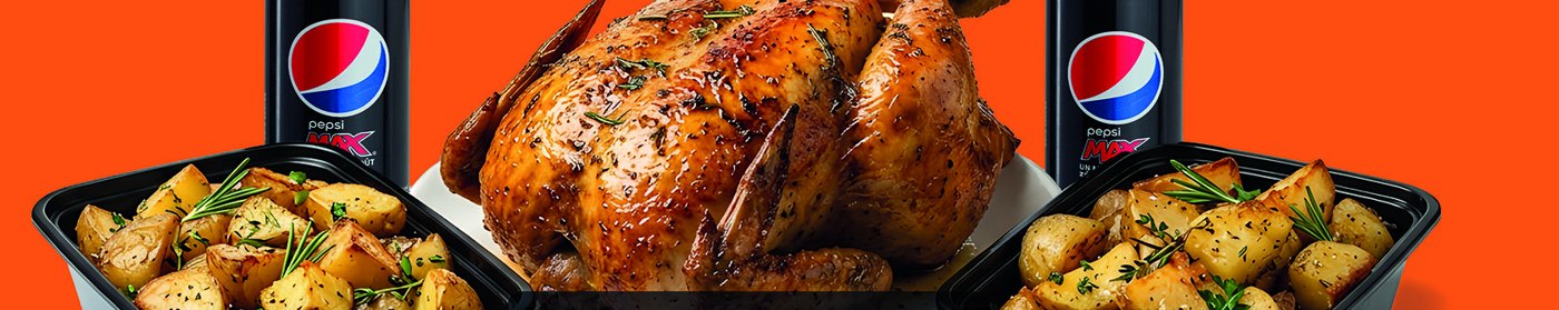 Poulet entier grillé à la flamme avec barquettes de potatoes – POULET GRILLE Lille