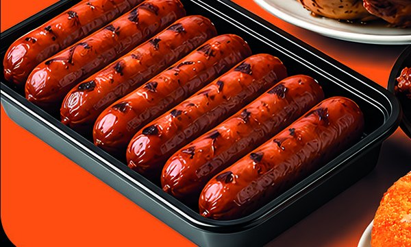 Saucisses de poulet grillées halal